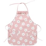 Tablier de cuisine enfant imperm�able rose, blanc, gris