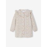 Tablier fille personnalisable � fleurs bergamotte rose poudr�