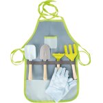 Tablier avec outils de jardin beige