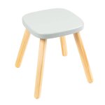Tabouret d'int�rieur montessori bois fsc� vert sauge