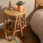 Tabouret en rotin et cannage - gili naturel