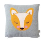 Taie de coussin en coton biologique gris