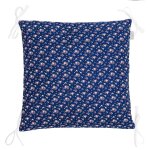 Taies de coussin pour tour de lit modulable fairy flore bleu marine Taies de coussin pour tour de lit modulable fairy flore bleu marine