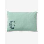 Taie d'oreiller bb bio collection lovely nature vert / ivoire