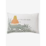 Taie d'oreiller b�b� trek blanc imprim�