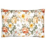 Taie d'oreiller en coton r�versible n�o vintage n�o vintage imprim� floral, be