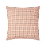Taie d'oreiller enfant imprim�e en percale de coton, mini vichy beige moyen