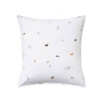 Taie d'oreiller enfant imprim�e en percale de coton, la parade en fete bleu