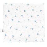 Taie d'oreiller en gaze de coton bleuet imprim� floral