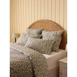 Taie d'oreiller percale de coton manon bleu