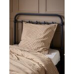 Taie d'oreiller percale de coton vichy vichy curry