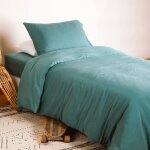 Taie d'oreiller pur coton bio eucalyptus