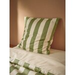 Taie d'oreiller satin de coton anouk vert olive
