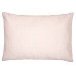 Taie d'oreiller unie en coton nid d'abeille rose