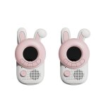 Talkie - walkie lapin blanc, rose