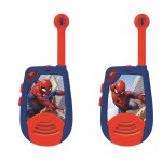 Talkie - walkies spiderman port�e 2km - clip ceinture, � piles bleu