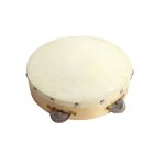 Tambourin avec 5 cymbalettes beige Tambourin avec 5 cymbalettes beige