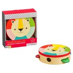 Tambourin en bois avec cymbales instrument de musique pour enfant dès 18 mois multicolor Tambourin en bois avec cymbales instrument de musique pour enfant dès 18 mois multicolor