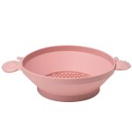 Tamis de plage en silicone souple rose