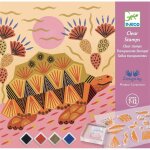 Tampons motifs et pelages animaux multicolore