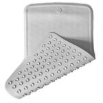 Tapis de bain antid�rapant en caoutchouc naturel marbre gris