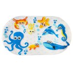 Tapis de bain bleu