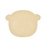Tapis de bain en sillicone beige