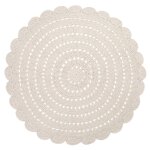 Tapis chambre enfant crochet alma blanc
