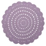 Tapis chambre enfant crochet alma mauve Tapis chambre enfant crochet alma mauve