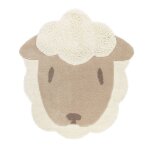 Tapis chambre enfant petit mouton lolho wool multicolore