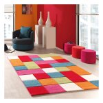 Tapis chambre tiss� motif voiture lyn8 kidcar multicolore