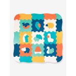 Tapis dalles bords et coins multicolore