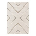 Tapis design avec effet relief romy beige sable
