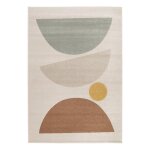 Tapis super doux tr�s graphique sonia beige sable