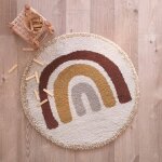 Tapis enfant arc en ciel bohemian rainbow multi