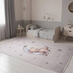 Tapis enfant bear tr�s doux gris