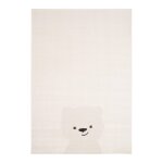 Tapis enfant super doux ourson blanc pur