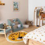 Tapis enfant lopard - kori multicolore