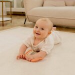 Tapis enfant � m�moire de forme cloud beige