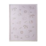 Tapis enfant � m�moire de forme cloud safari multicolore