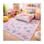 Tapis enfant pap tr�s doux ecru