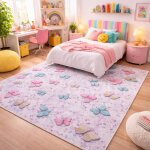 Tapis enfant pap tr�s doux ecru