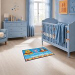 Tapis enfant winnie l'ourson bleu