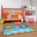 Tapis enfant winnie l'ourson bleu Tapis enfant winnie l'ourson bleu