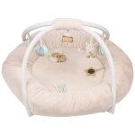 Tapis d'�veil avec arches ernest, flo et oli (90 cm) marron, �cru