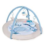 Tapis d'�veil doux avec jouets d'activation et arceaux bleu marine