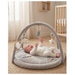 Tapis d'�veil - plumes de lune beige