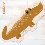 Tapis forme alligator isidore multicolore