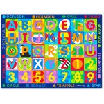 Tapis g�ant abc - 123 rouge