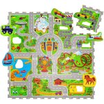 Tapis de jeu circuit en mousse À assembler holiday multicolore Tapis de jeu circuit en mousse À assembler holiday multicolore